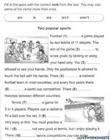 The  Verb  'be': am,  is,  are