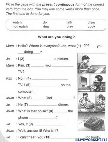 The  Present Continuous Tense
