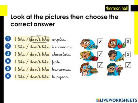 I like and I don't like