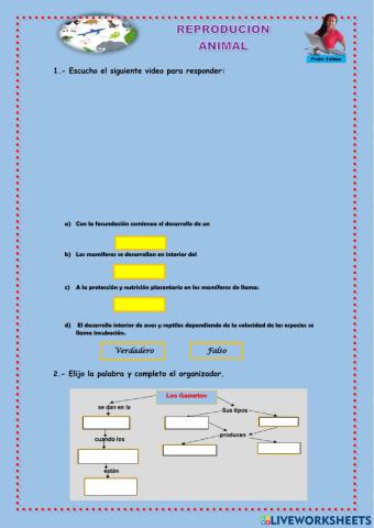 División celular y la reproducción