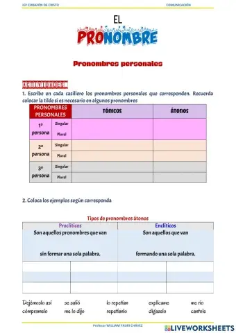 Pronombres personales