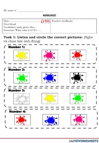 First friend - Topic colors
