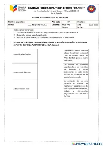 Examen remedial ccnn