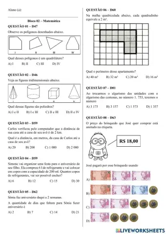 Simulado de Preparação para o SPAECE - MA