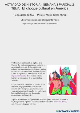 S3 El choque cultural en América