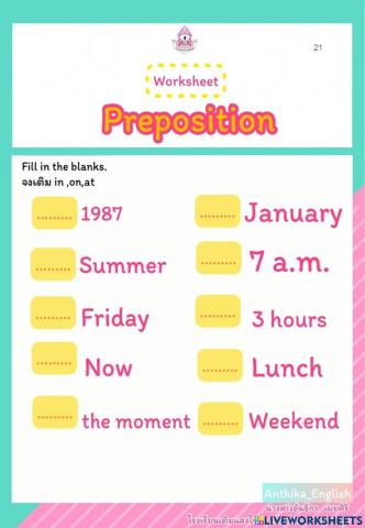 Prepositions
