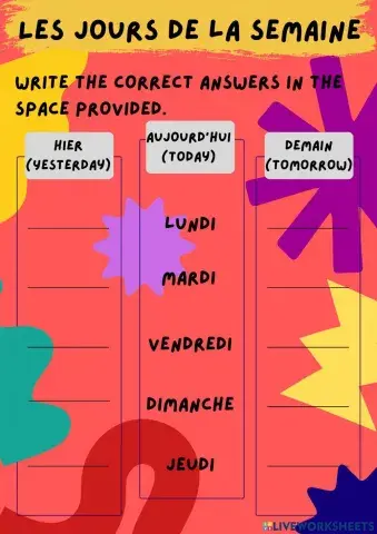 The Days of the Week