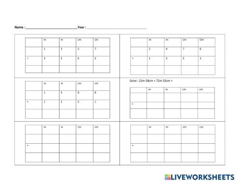 Extra WS Length- Addition m cm