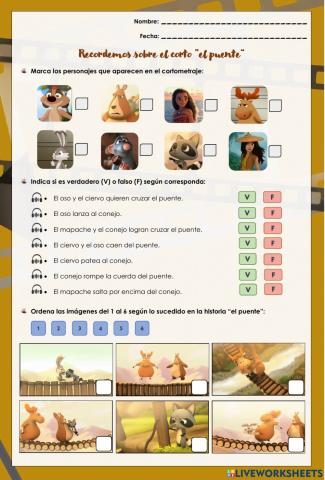 Comprensión lectora: el puente