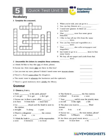 Quick unit 5 libro 1