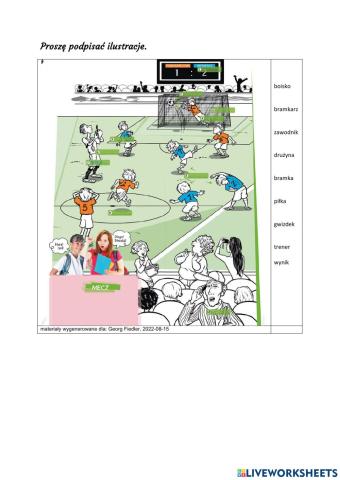 Mecz: podpisać ilustracje