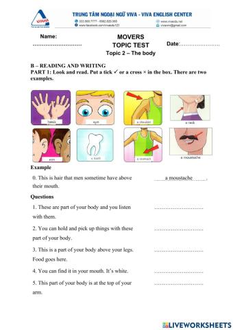 Idict 2 - Unit 2 - Reading and writing test