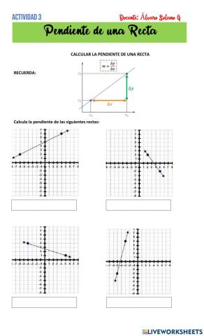 Pendiente de una recta