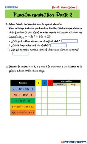 Función cuadrática