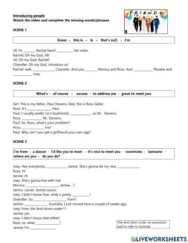 Greetings and Introductions