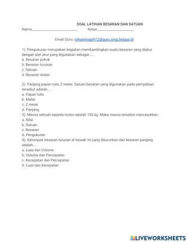 Besaran dan satuan ning