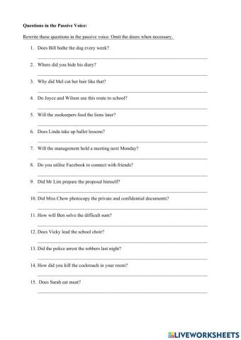 Queens in Passive Voice