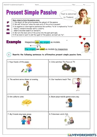 Present simple Passive Voice