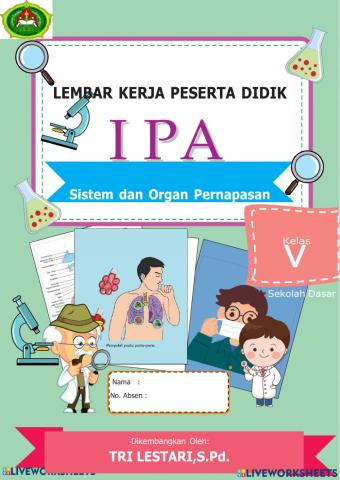 Lkpd kelas kls 5 sistem pernapasan manusia