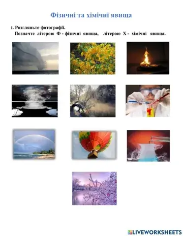 Фізичні та хімічні явища