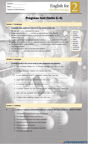 English for Information Technology