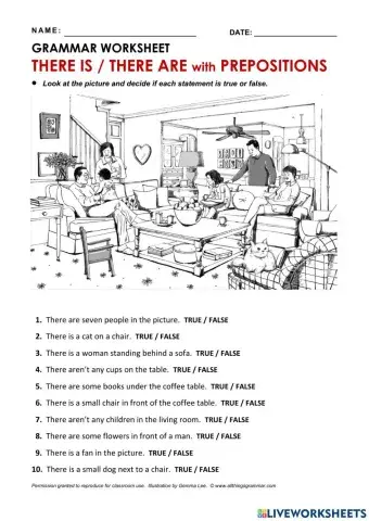 There is and There are Describing a picture