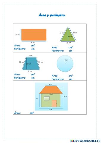 Área y perímetro.