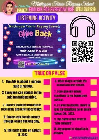 Community Welfare Activities