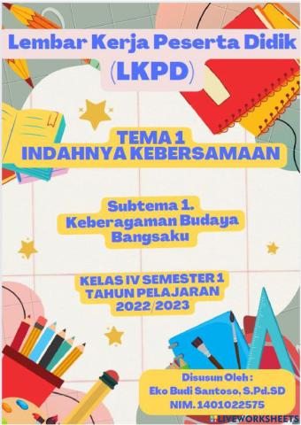 Drag dan Drop Worksheets