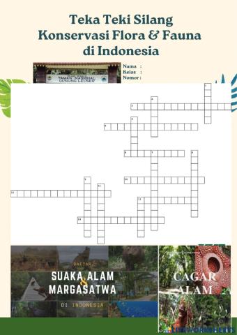 Teka Teki Silang Konservasi Flora Fauna di Indonesia