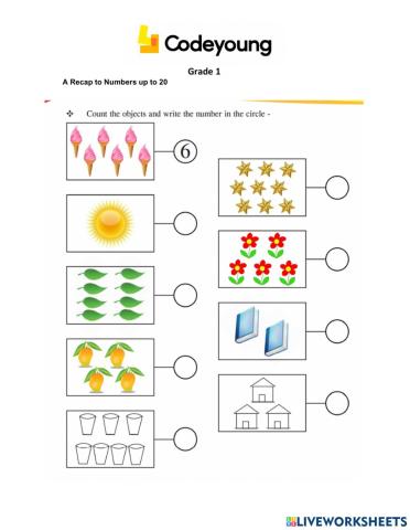 A Recap to Numbers up to 20-Concept CW