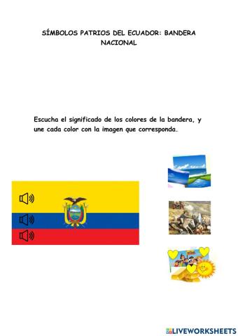 Sìmbolos Patrios del Ecuador: Bandera Nacional