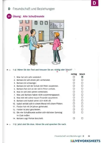 A2 Lek9 Hören und Sprechen D1