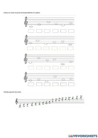 Las notas musicales