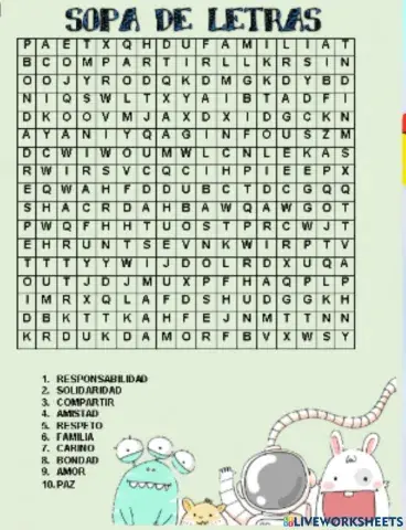 Sopa de letras