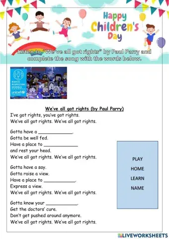 We've all got rights (by Paul Parry)