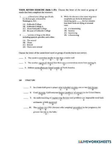 Toefl exercise 29