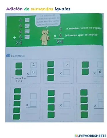 Adición de sumandos iguales