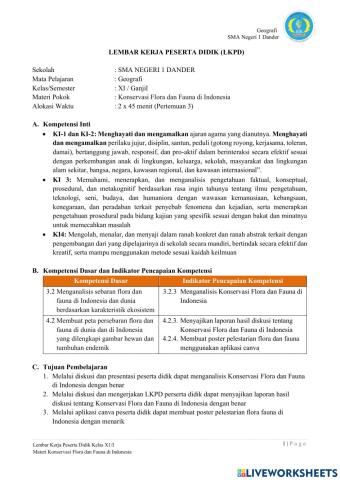 Konservasi Flora dan Fauna Di Indonesia