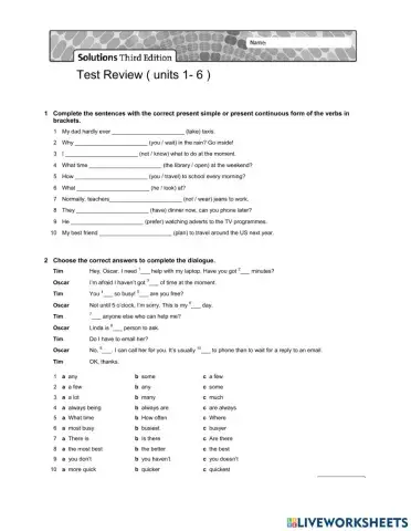 Review Test
