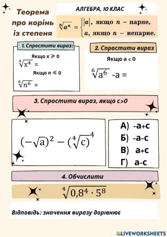 Арифметичний корінь n-ого степеня