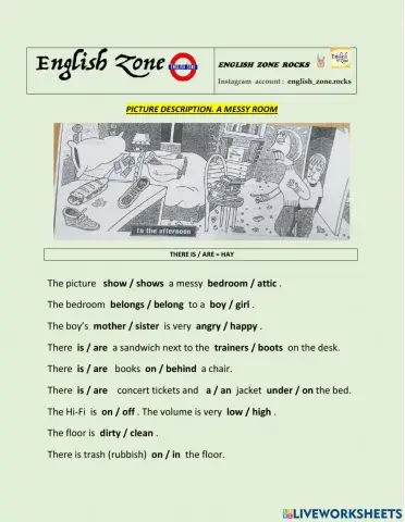 Picture Description:  a Messy Bedroom