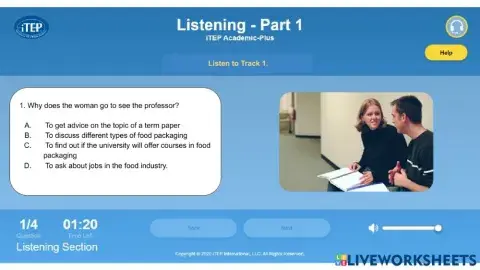 ITEP listening practice 1