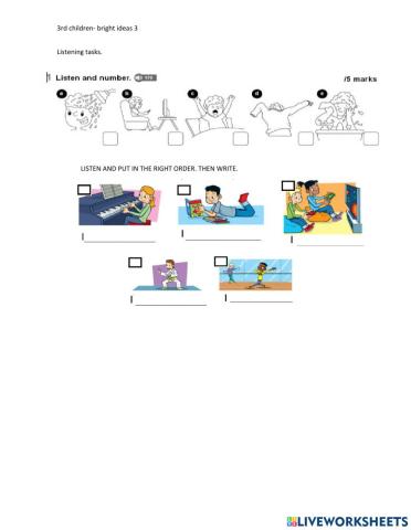 Bright ideas 3 listening