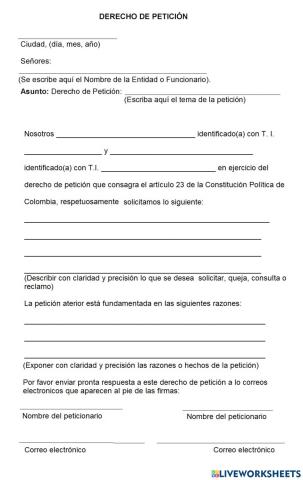 Derecho de petición