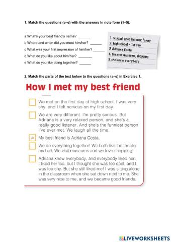 Reading comprehension