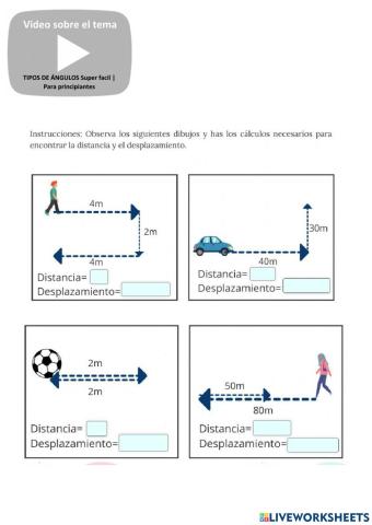 Distancia y desplazamiento