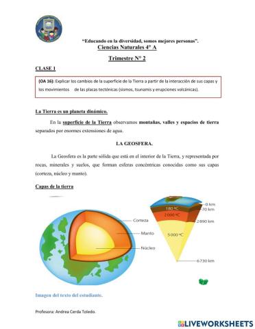 CAPAS DE LA TIERRA Y PLACAS TECTÓNICAS OK