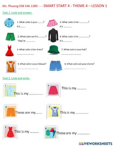 Smart 4 - theme 4 - lesson 1