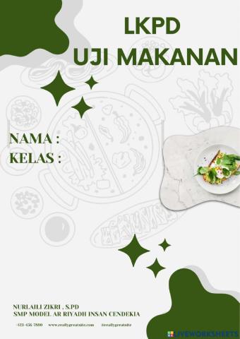 Lkpd uji makanan